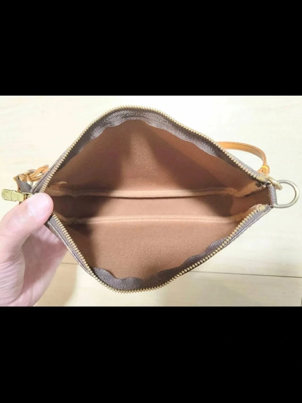 Louis Vuitton Brown Monogram Pochette Shoulder Bag